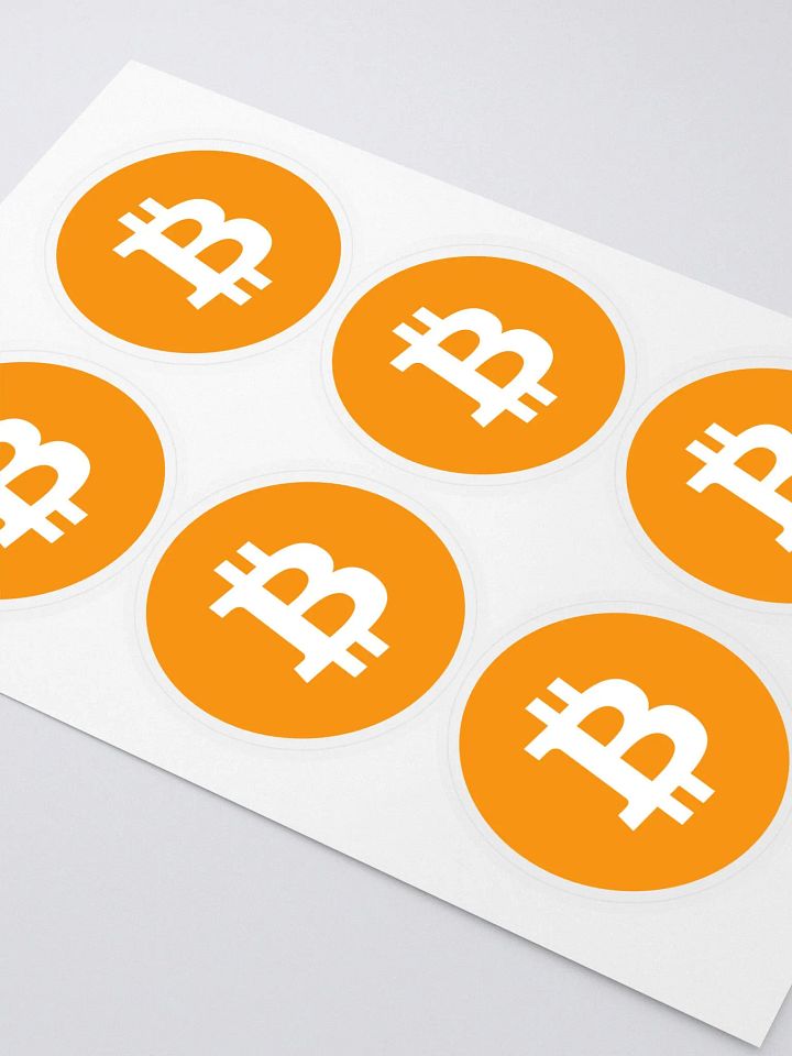 Bitcoin Kiss Cut Sticker Sheet (6-Pack) product image (2)