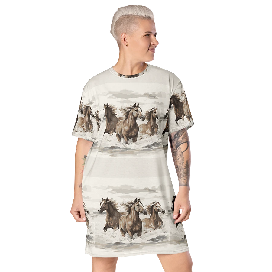 Galloping Grace Horse T-Shirt Dress product image (21)