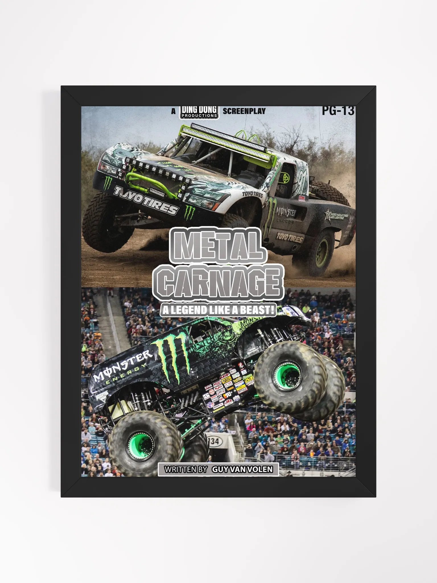 Metal Carnage Screenplay Poster In Frame product image (1)