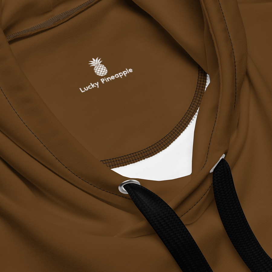 Chestnut Brown Solid Color Eco Friendly Pullover Unisex Hoodie product image (4)
