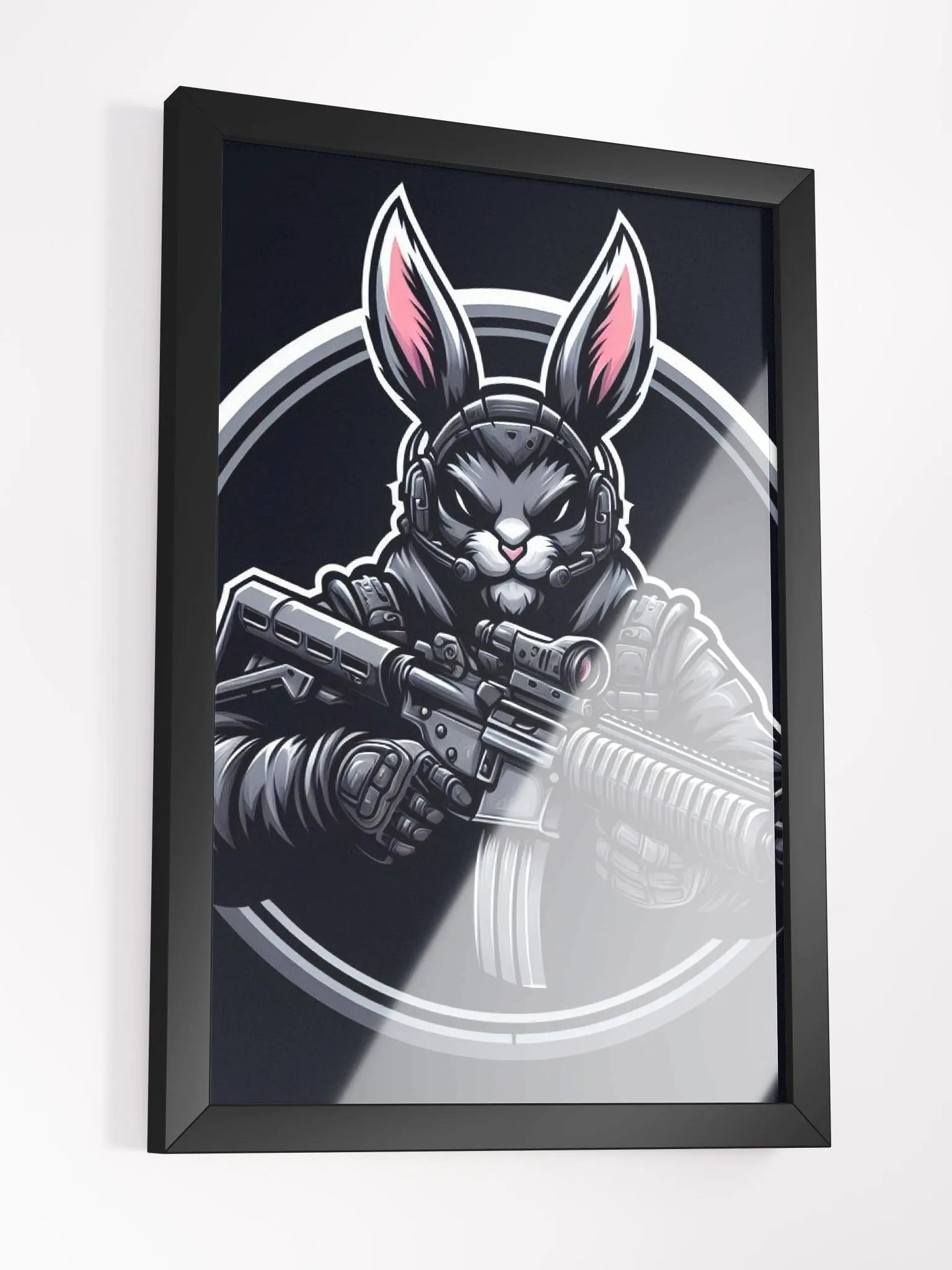 badass rabbit poster product image (3)