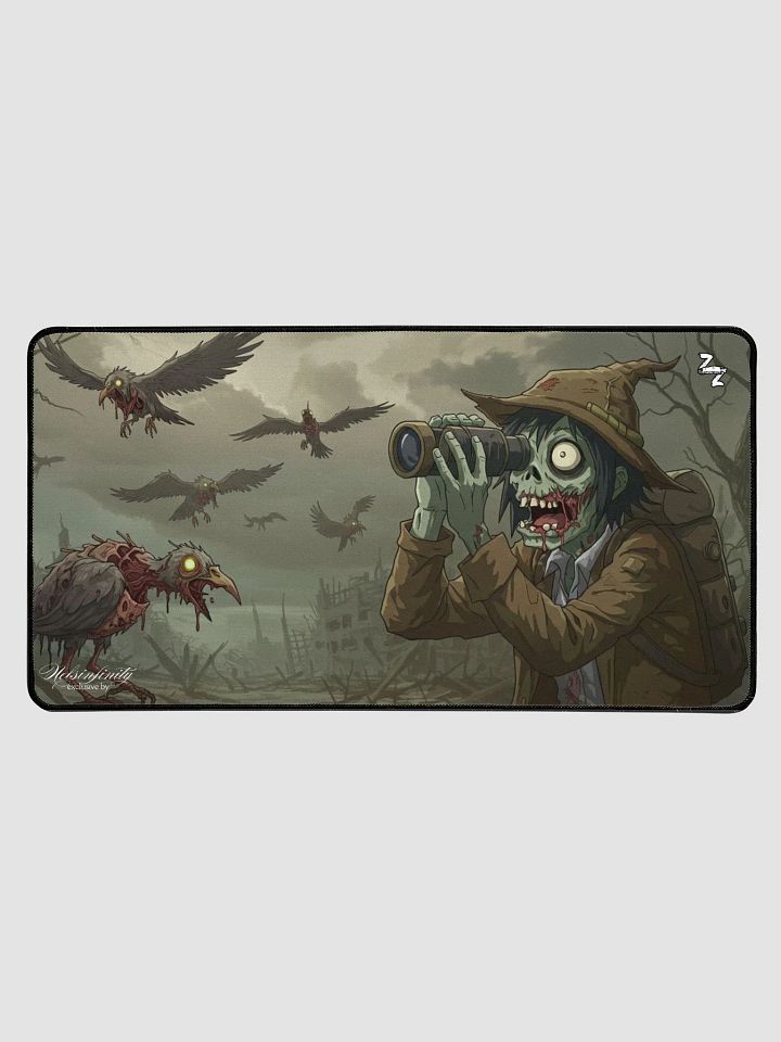 Exclusive Zombie Bird Watching Like A Zombie 04 Desk Mat product image (1)