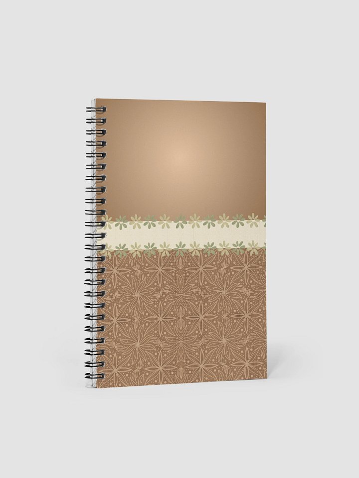 Brown Boho Style Bullet Journal – Spiral Notebook with Dotted Pages & Creative Planner product image (1)