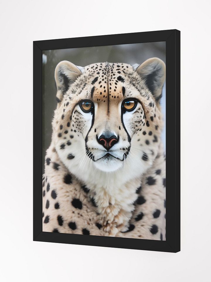 Framed High-Quality Matte Poster: Captivating Close-Up Cheetah product image (7)