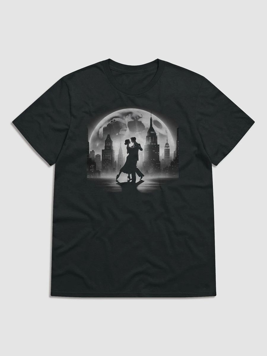 Lunar Rhapsody: A Rooftop Dance Under the Moon (Front Print Womens Tee) product image (1)