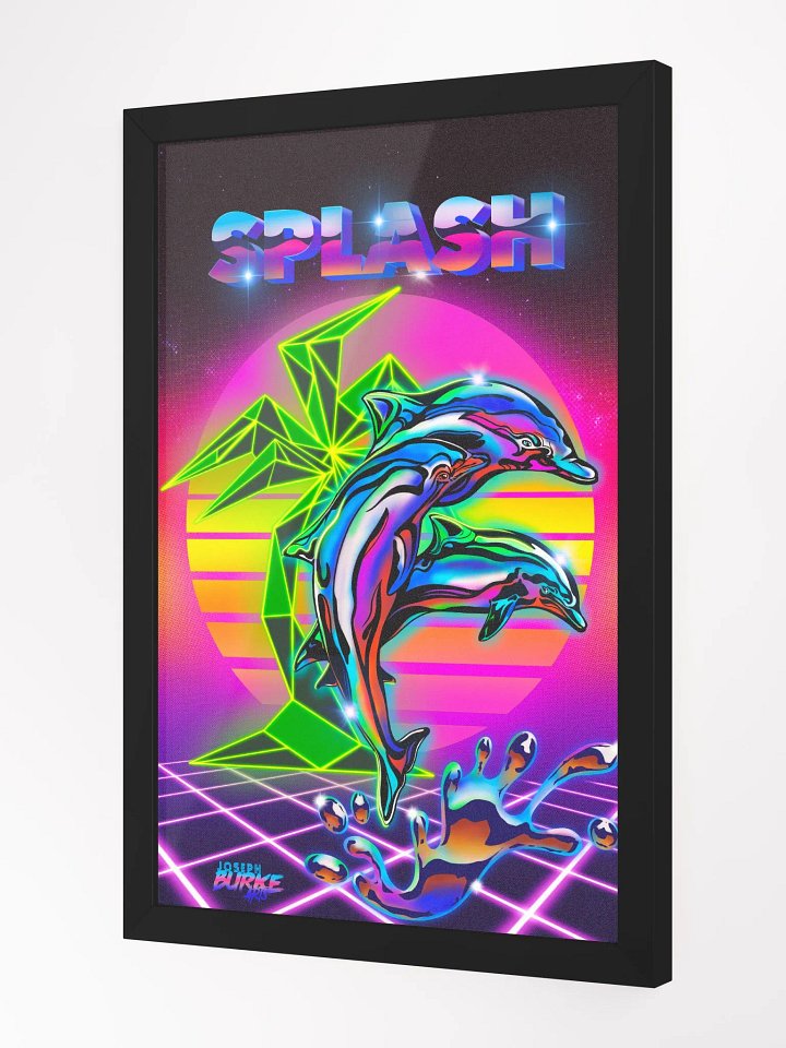 Synthwave Splash Framed Art product image (1)