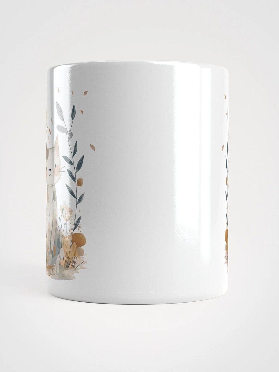 Adorable Cat Mug with Autumn Floral Design product image (6)