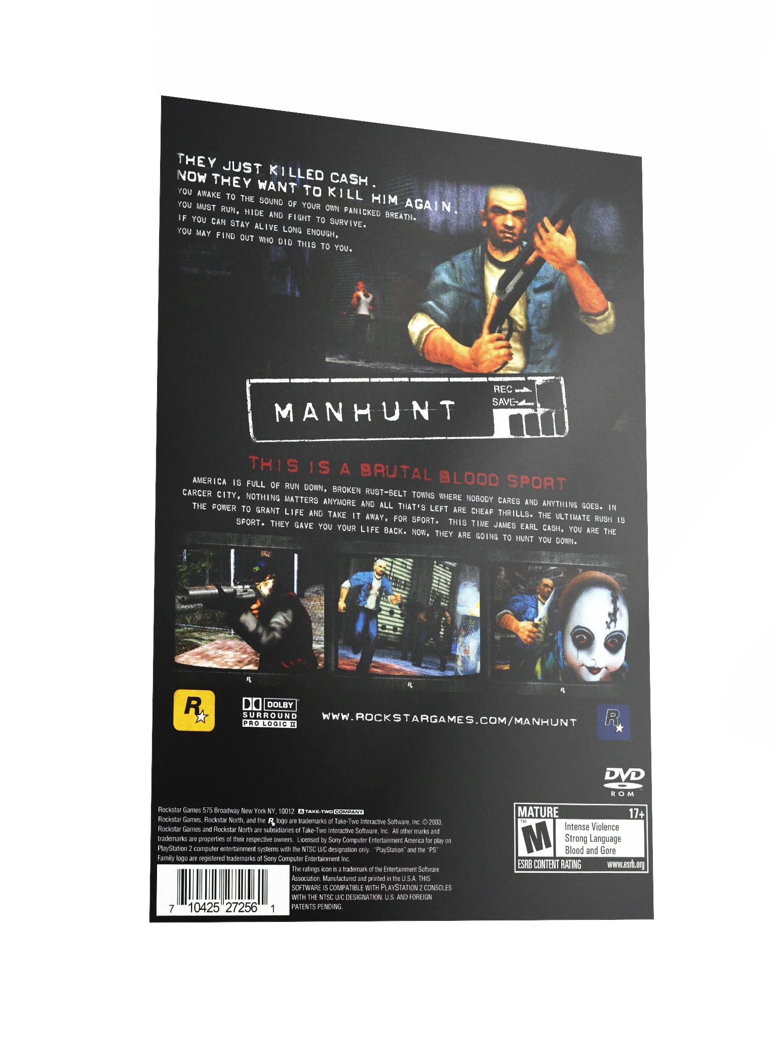 Manhunt (PS2) - Promotional Poster/Flyer product image (2)