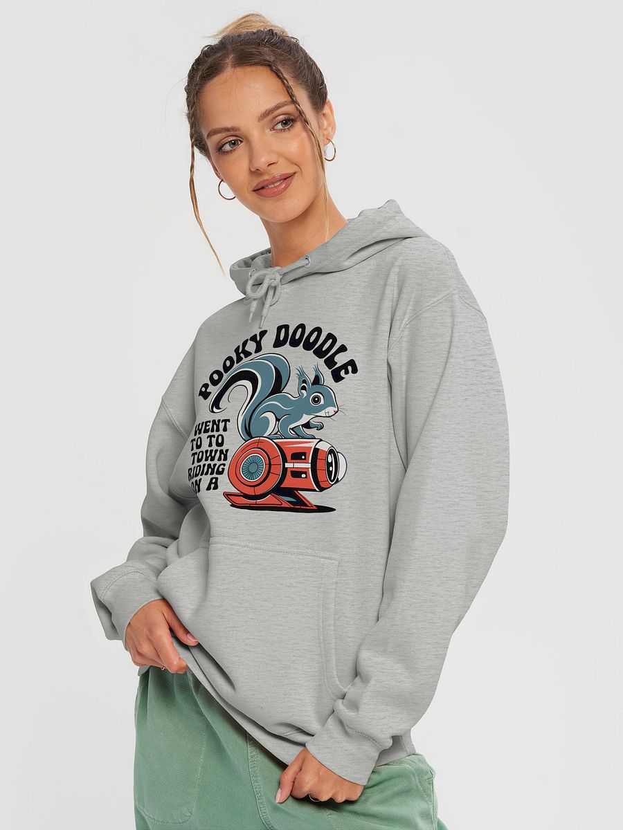 Premium, super soft Hoodie, Pooky Rides a Robot product image (3)