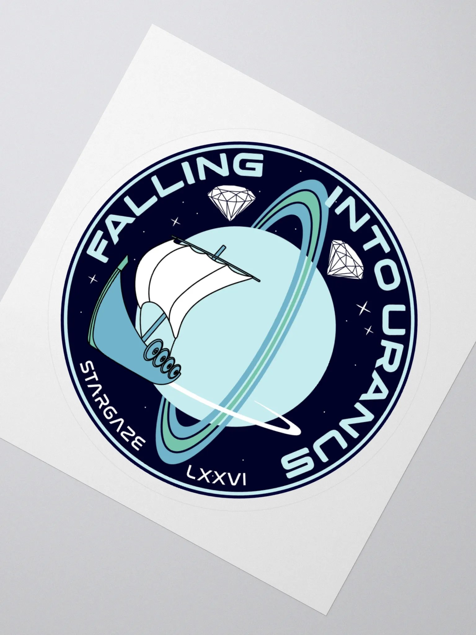 FALLING INTO URANUS STICKER product image (2)