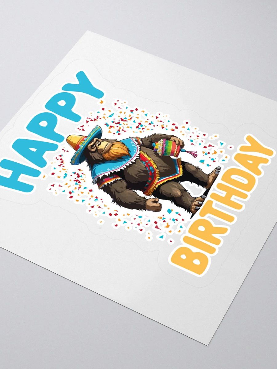 Happy Birthday (Mexican Sasquatch) Sticker product image (9)
