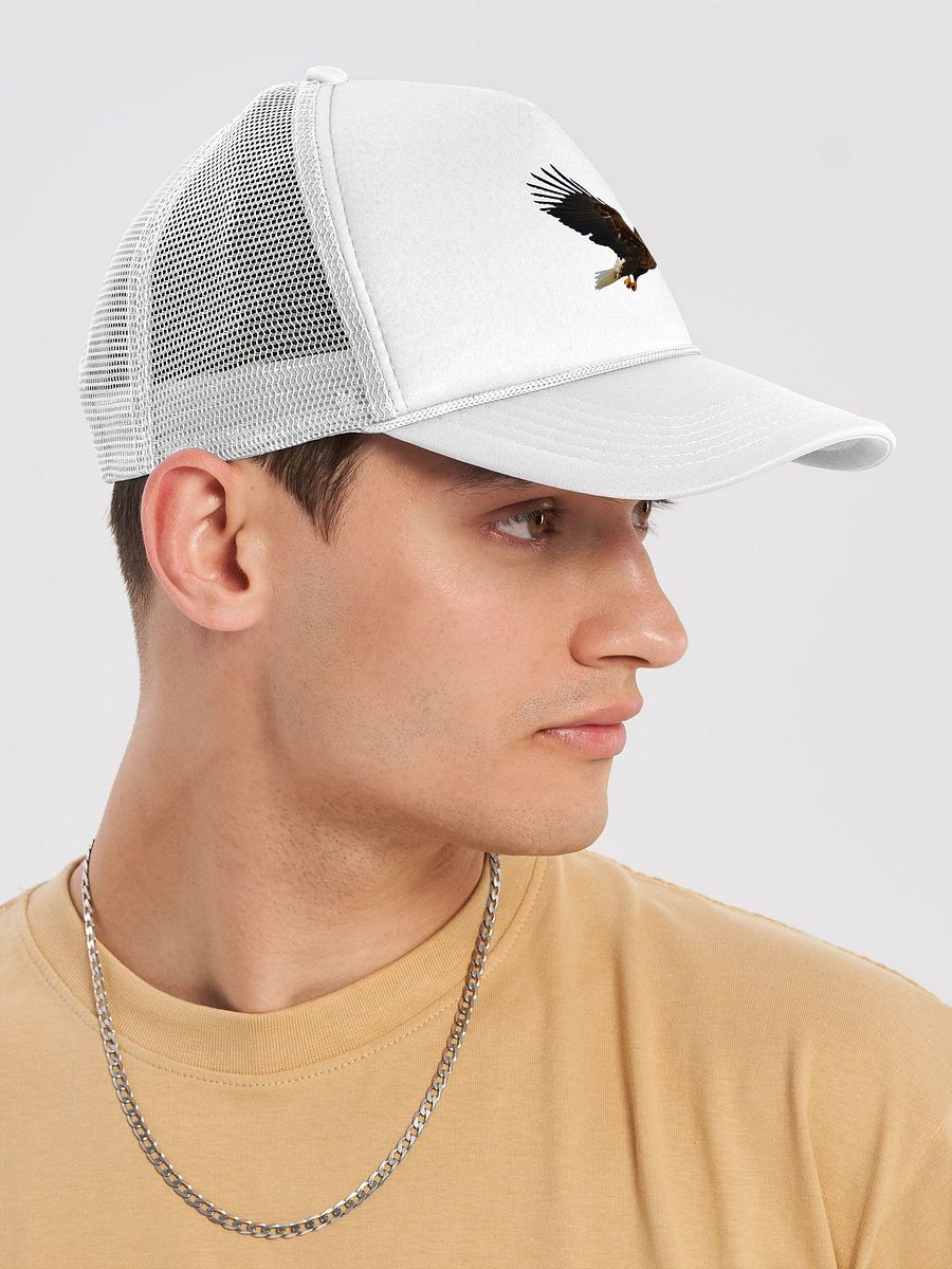 Soar Above the Rest: Valucap VC700 Foam Trucker Hat with Soaring Eagle Design product image (38)