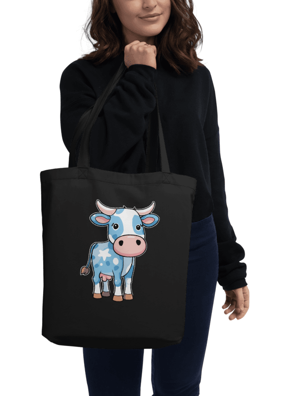 Blue Cow Eco Tote Bag product image (1)
