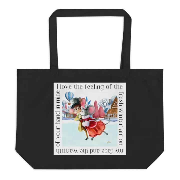 Warm Winter Embrace Eco Tote Bag - Large product image (1)