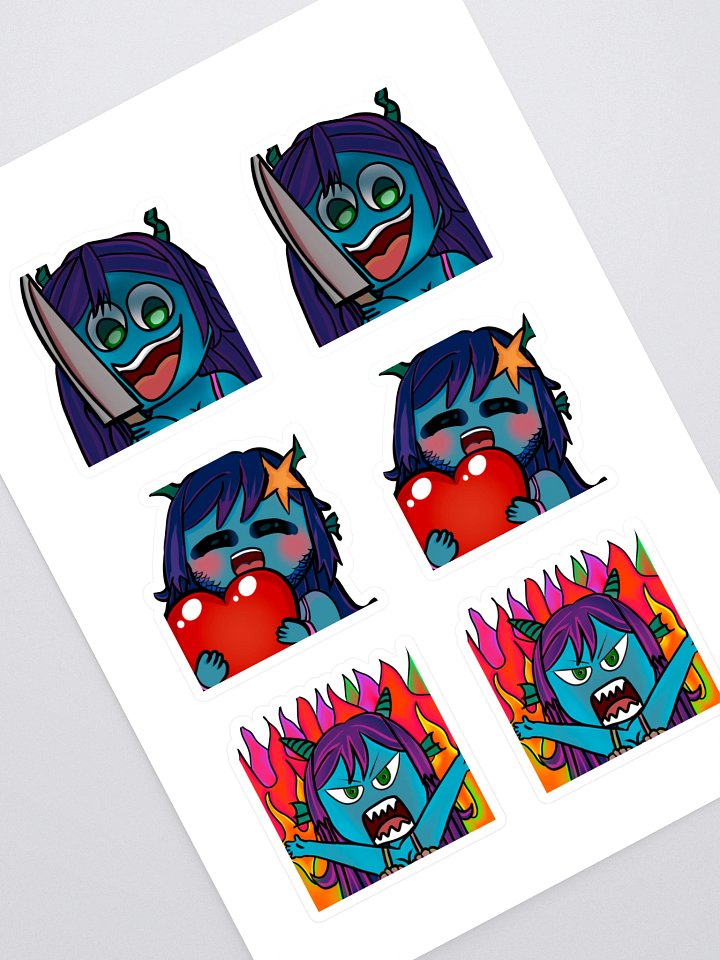 Gilbetta Emotes Sticker Sheet! product image (1)