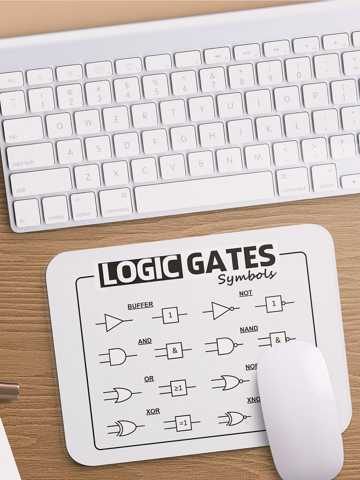 Logic Gates Chart Mouse Pad product image (1)
