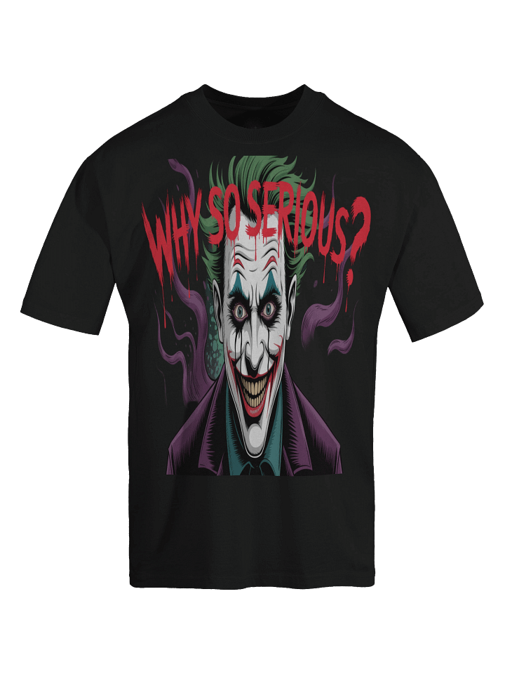 Joker 'Why So Serious?' Oversized Faded T-Shirt product image (1)