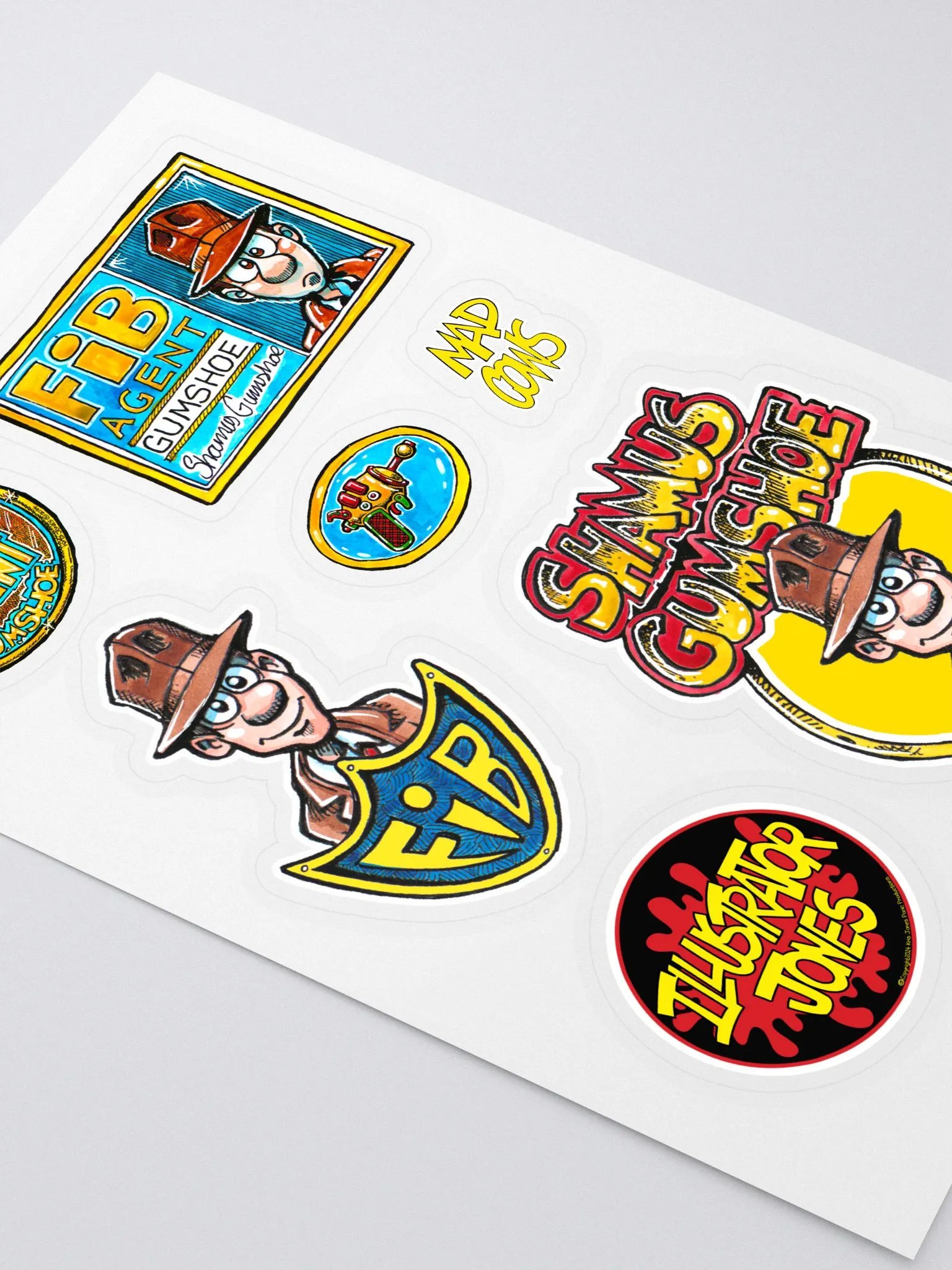 Illustrator Jones' first ever sticker collection. product image (2)
