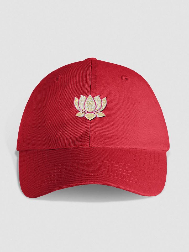 Lotus Blossom Youth Red Baseball Cap product image (1)