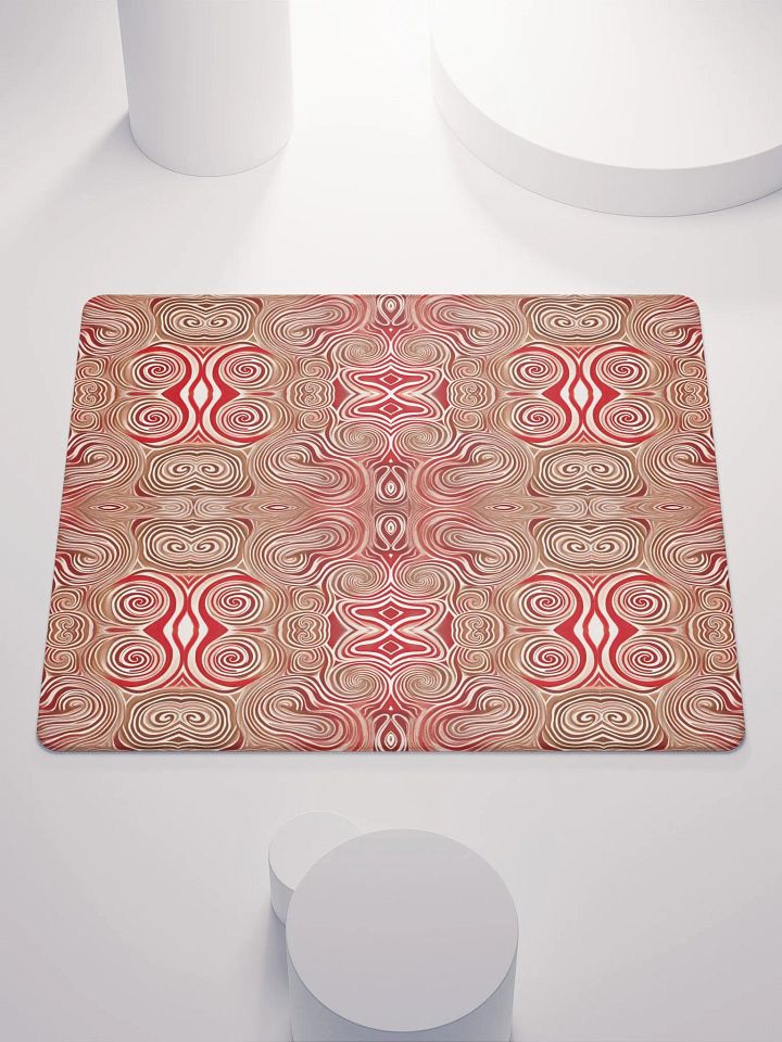 Funky Chocolate Cherry Liquid Swirls Tie-Dye Gaming Mouse Pad product image (2)