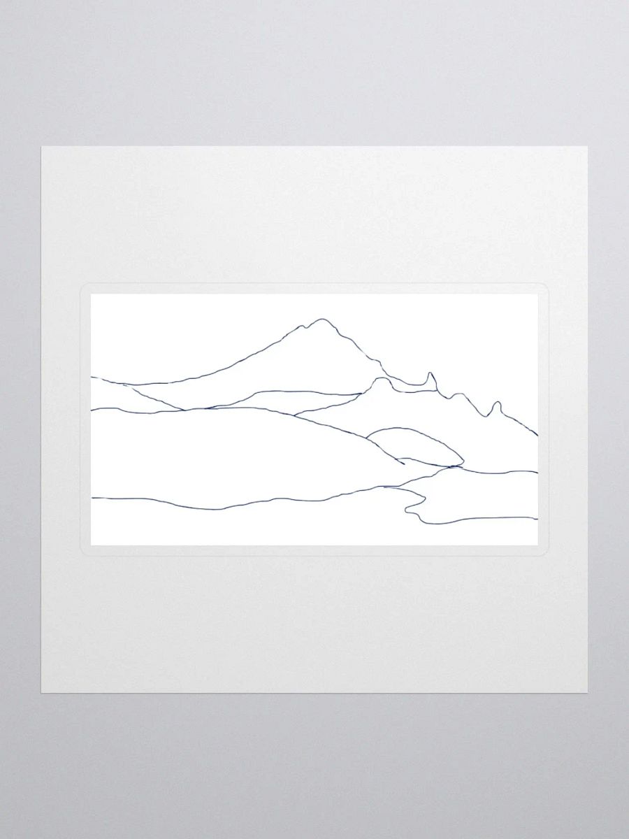 Gilbert Peak sticker (plain outline sketch) product image (2)