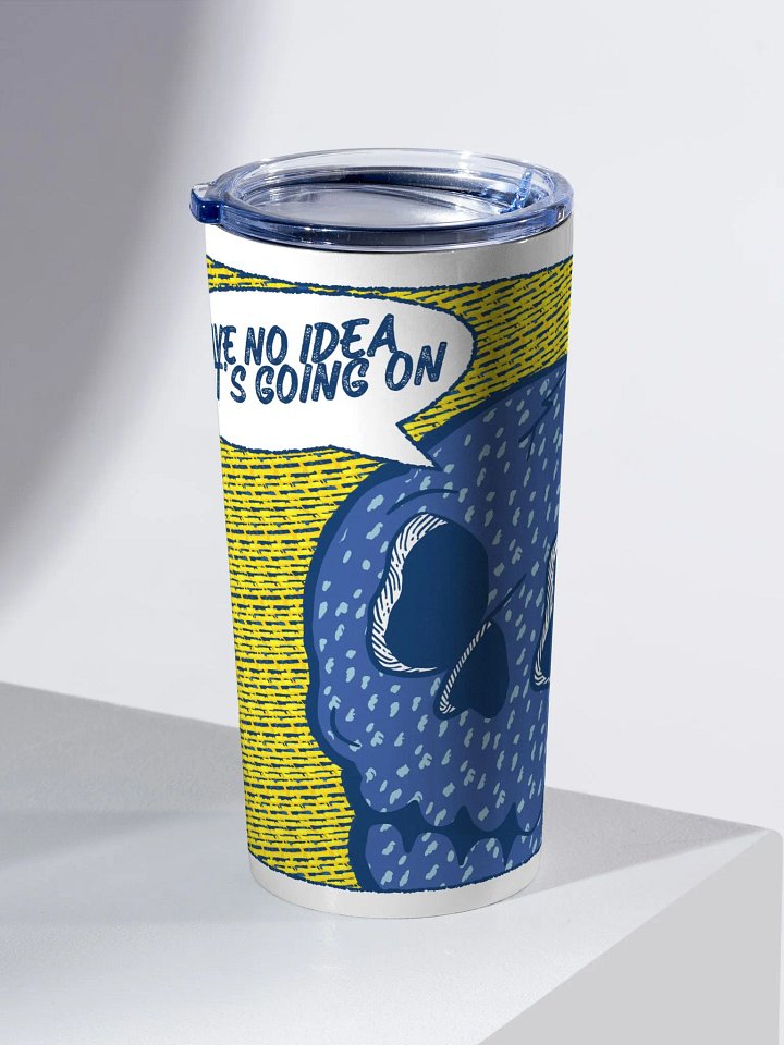 Confused Pop Skull Stainless Steel Tumbler product image (2)