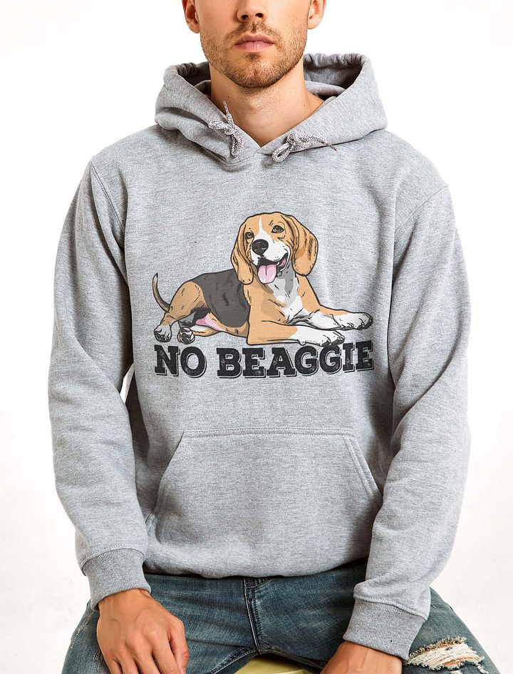 No Beaggie Hooded Sweatshirt of a Beagle(Tricolor) | Funny Hoodie for Beagle Paw-rents product image (20)
