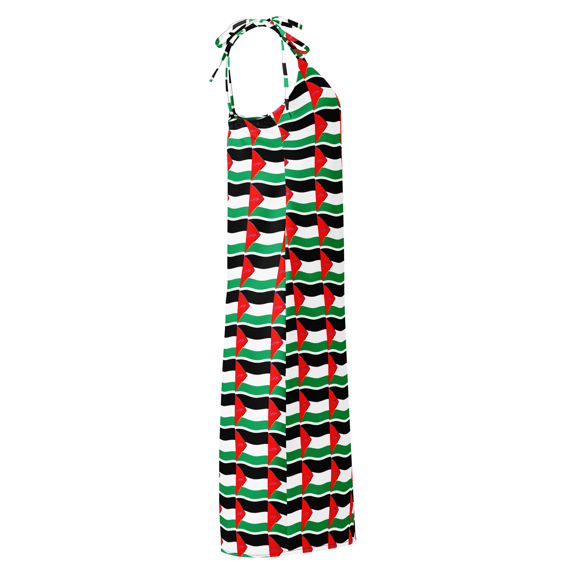 Queer Palestinian Pride All-Over Slip Dress product image (4)