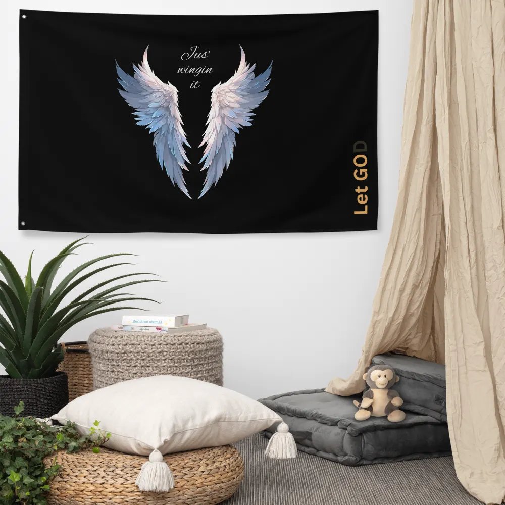Divine Wings All-Over Print Flag product image (5)