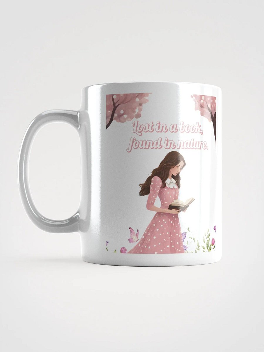 Lost In A Book, Found In Nature White Mug product image (2)