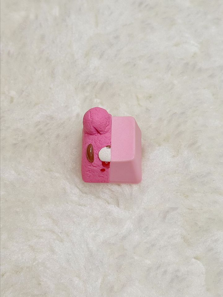 Pink on Pink Gloomy Bear Keycap product image (1)