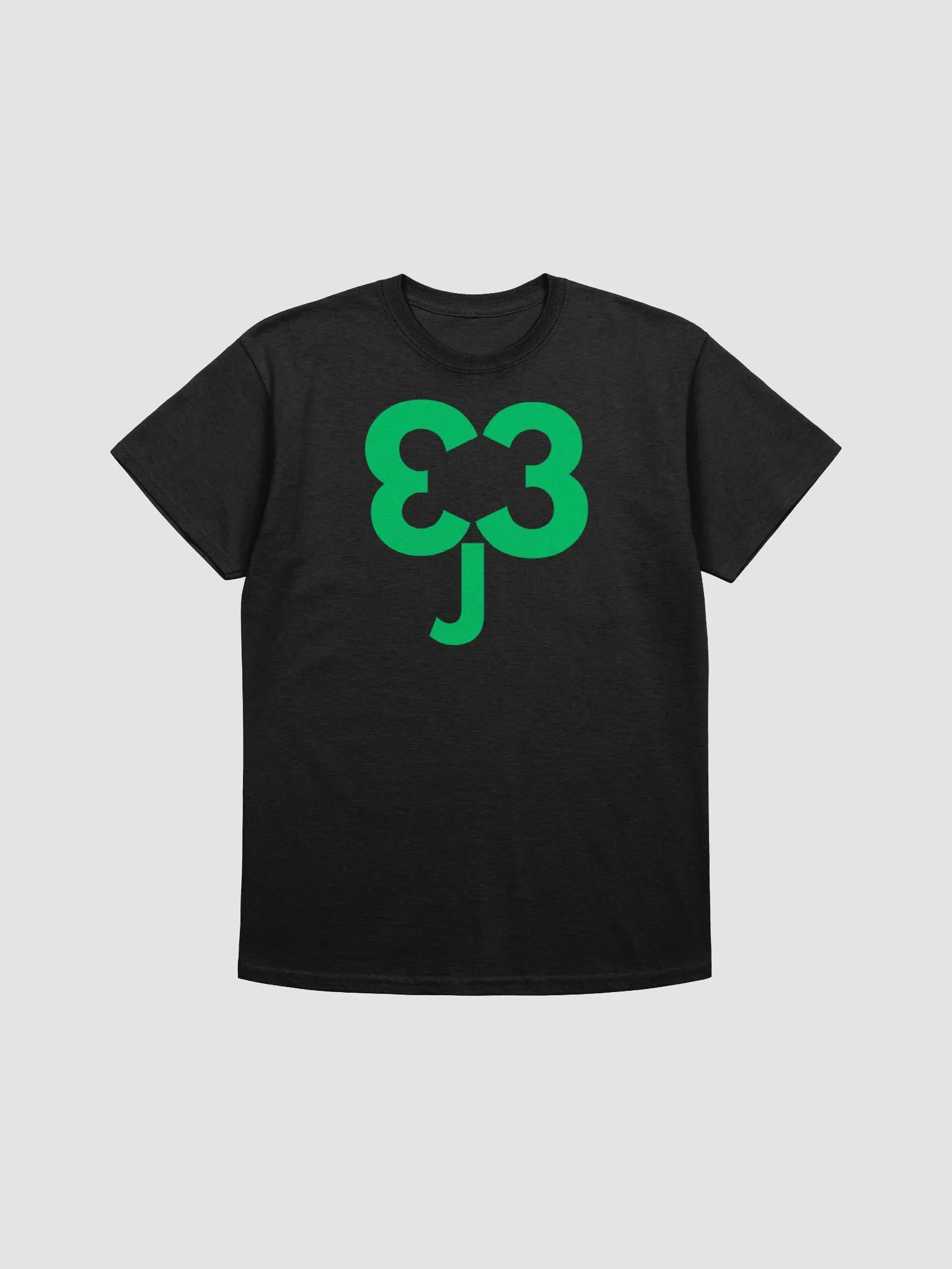 St. Patricks Day Text Clover Tee (Black/Green) product image (1)