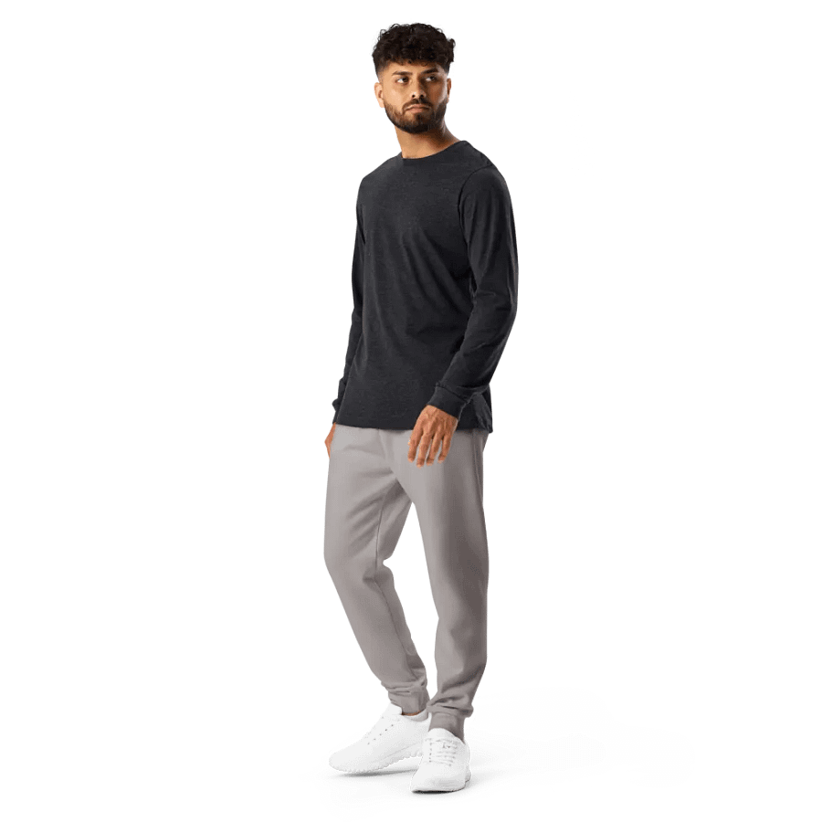 Plain Grey Soft Summer Recycled Polyester Premium Men's Joggers by Treasure Pie product image (12)
