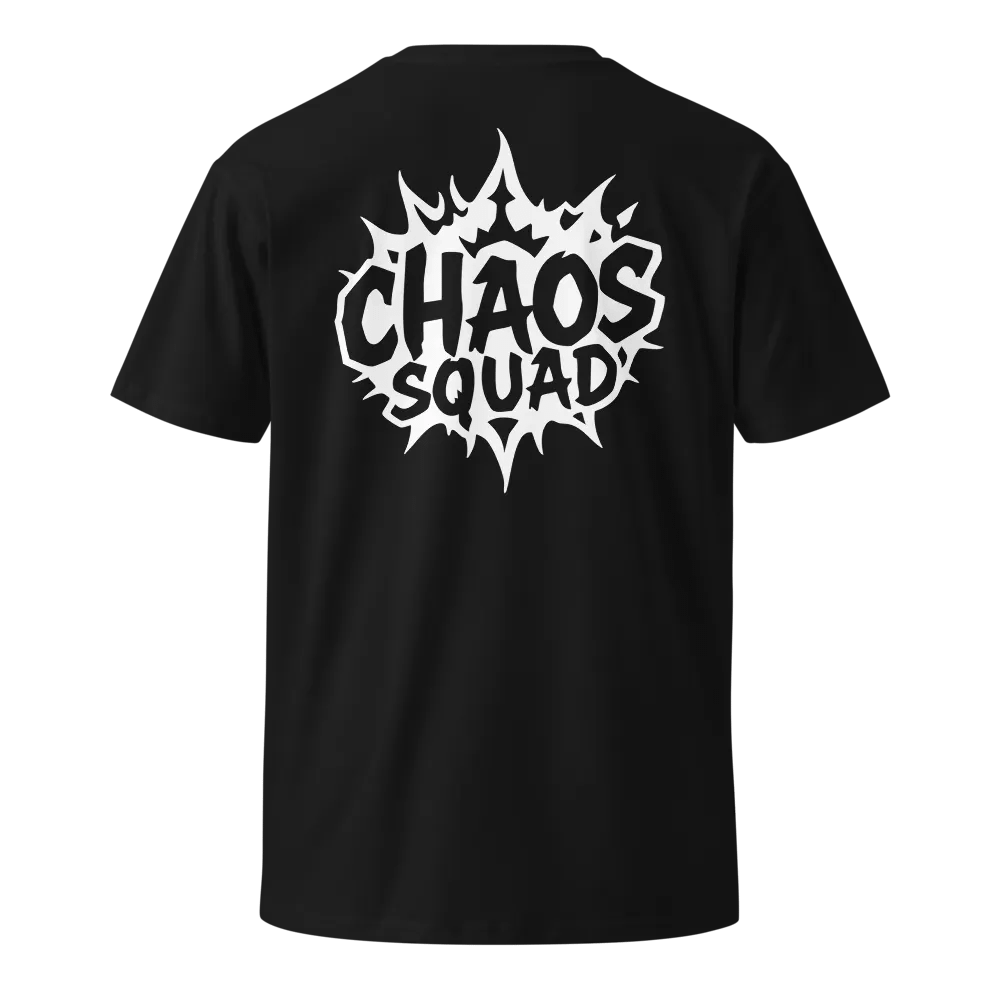 CHAOS SQUAD LOGO TEE BLACK BY RIZZLEXO product image (4)