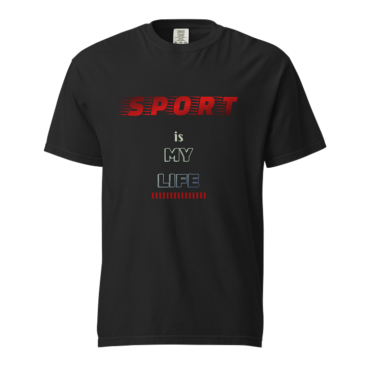 Bold Red SPORT is MY LIFE T-Shirt product image (5)