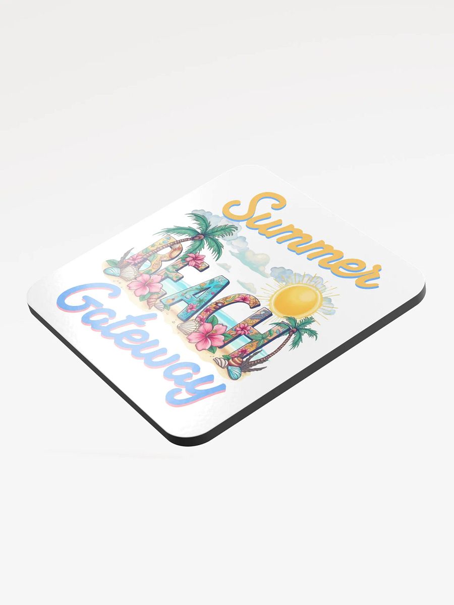 Summer Gateway Beach Tropical Paradise Cork Coaster Set product image (4)