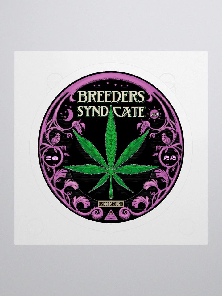 Breeders Syndicate Podcast Classic Logo Sticker 3 Sizes product image (3)