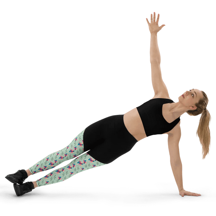 Colourful Watercolour Splash And Moth Design Leggings product image (2)