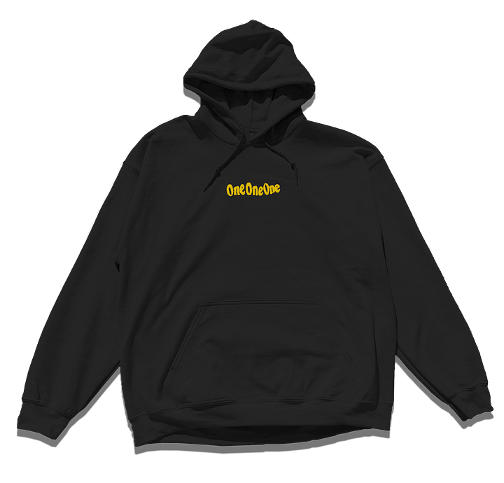 BEAUTIFUL DAY - BLACK HOODIE GOLD PRINT product image (2)