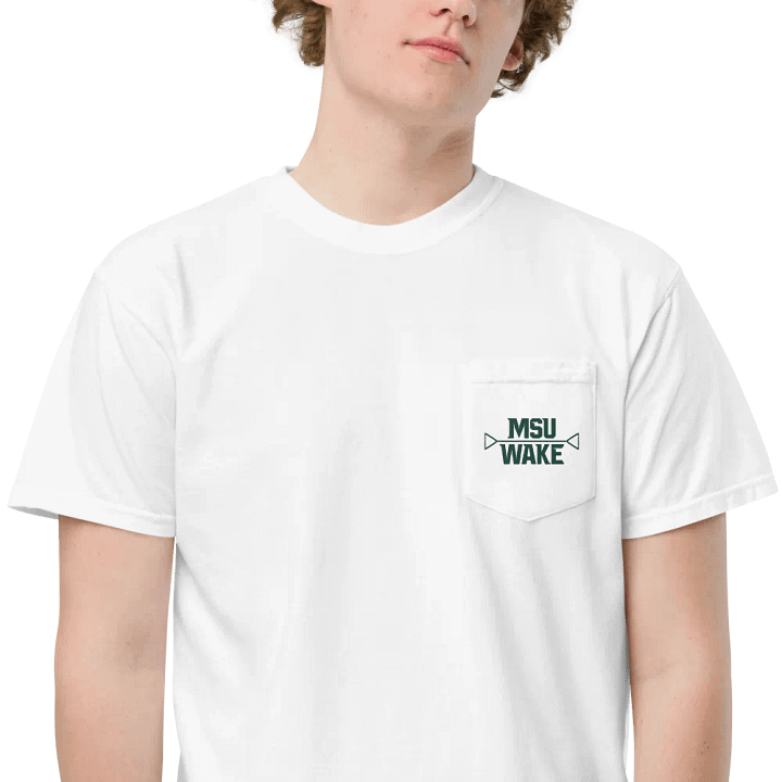 MSU Wake Pocket Tee (Light) product image (1)
