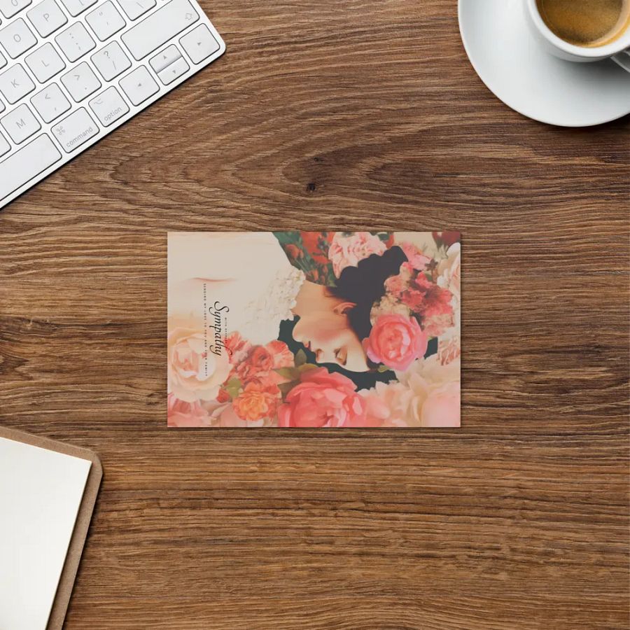 Vintage Blossom Botanicals Sympathy Card product image (8)