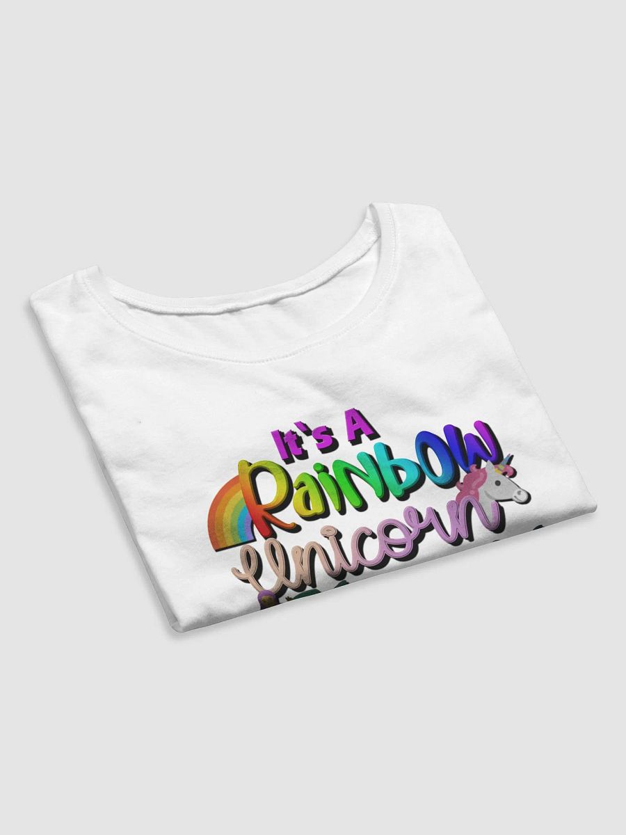 Rainbow Unicorn Mermaid Crop Tee product image (4)