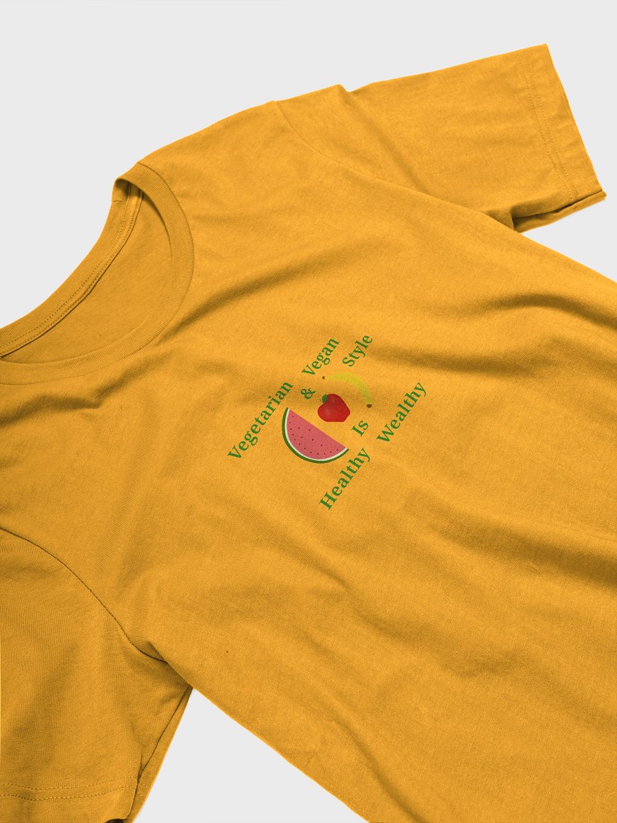 Healthy Wealthy Vegetarian & Vegan T-Shirt product image (3)