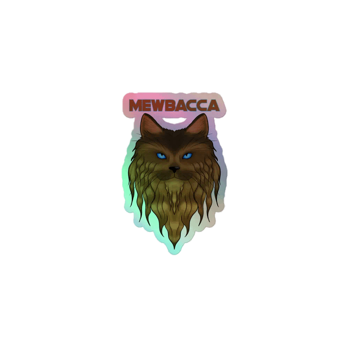 Mewbacca Holo Sticker product image (1)