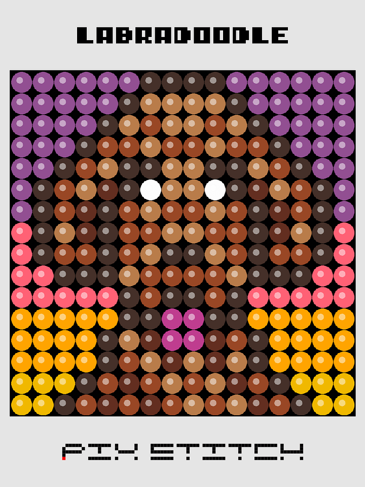 Labradoodle Pixel Art product image (1)