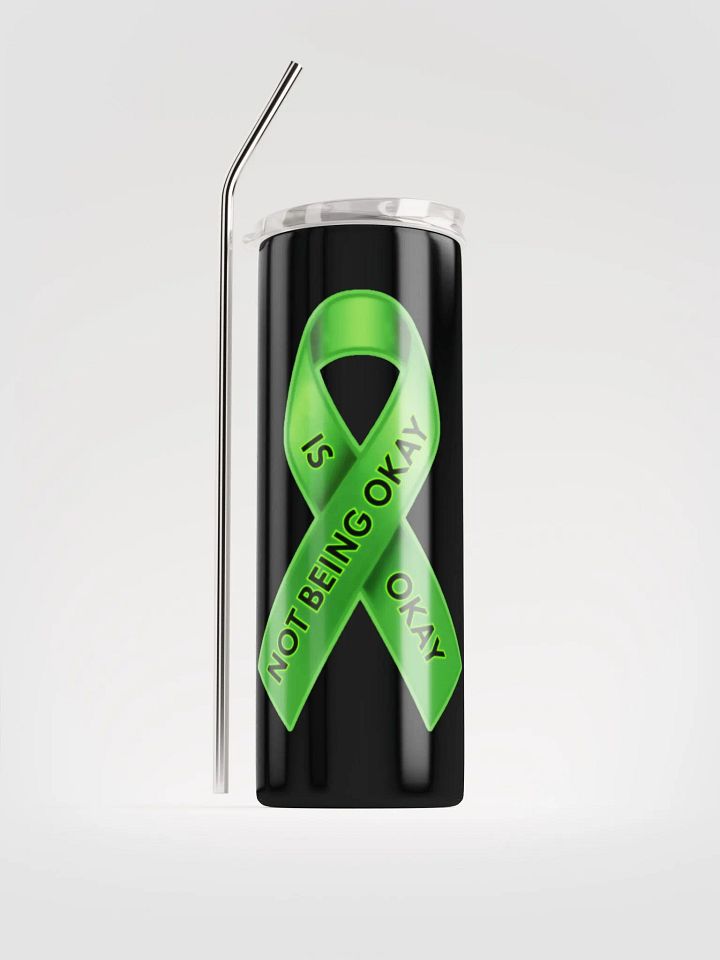 Green Ribbon Awareness Stainless steel Tumbler product image (1)
