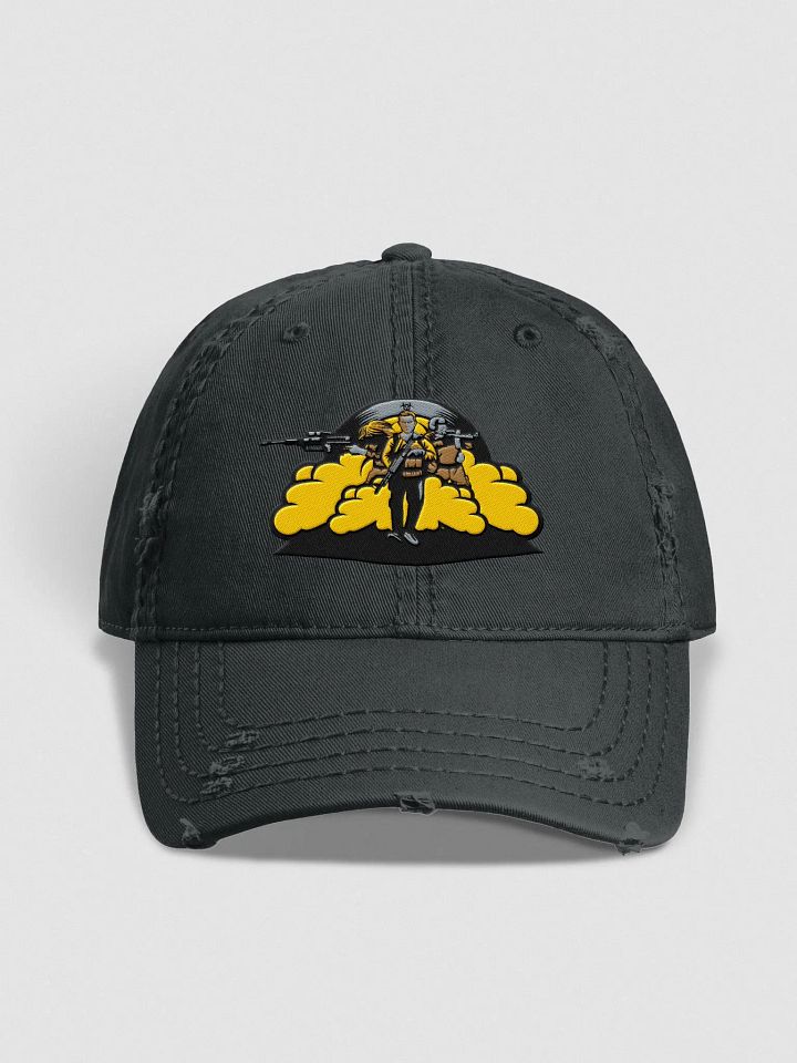 Apocalyptic Death Squad Distressed Dad Hat product image (4)
