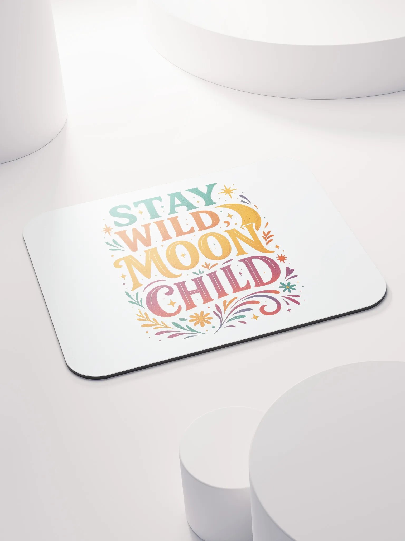 Stay Wild Moon Child Mouse Pad – Celestial Desk Decor product image (4)