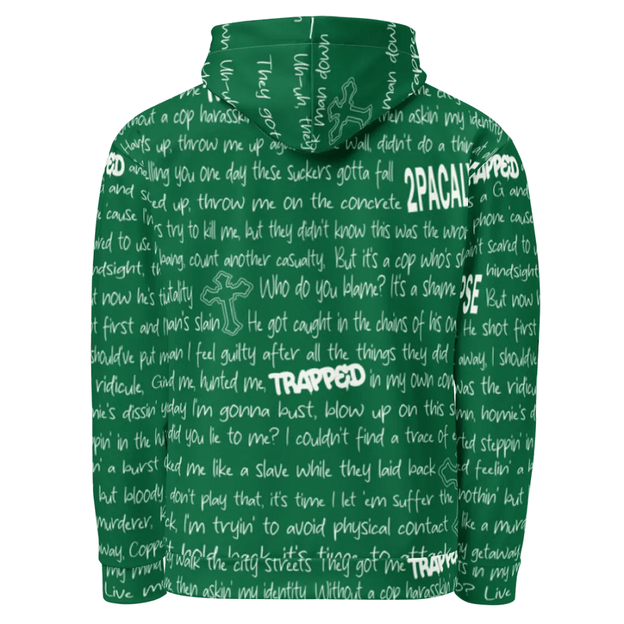 Trapped - 2Pac - GREEN - Unisex Hoodie product image (3)