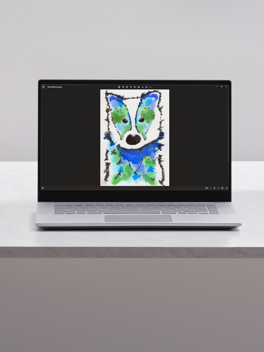 Honey Badger Watercolour Download product image (1)